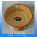 Plato de cerámica encantadora para mascotas